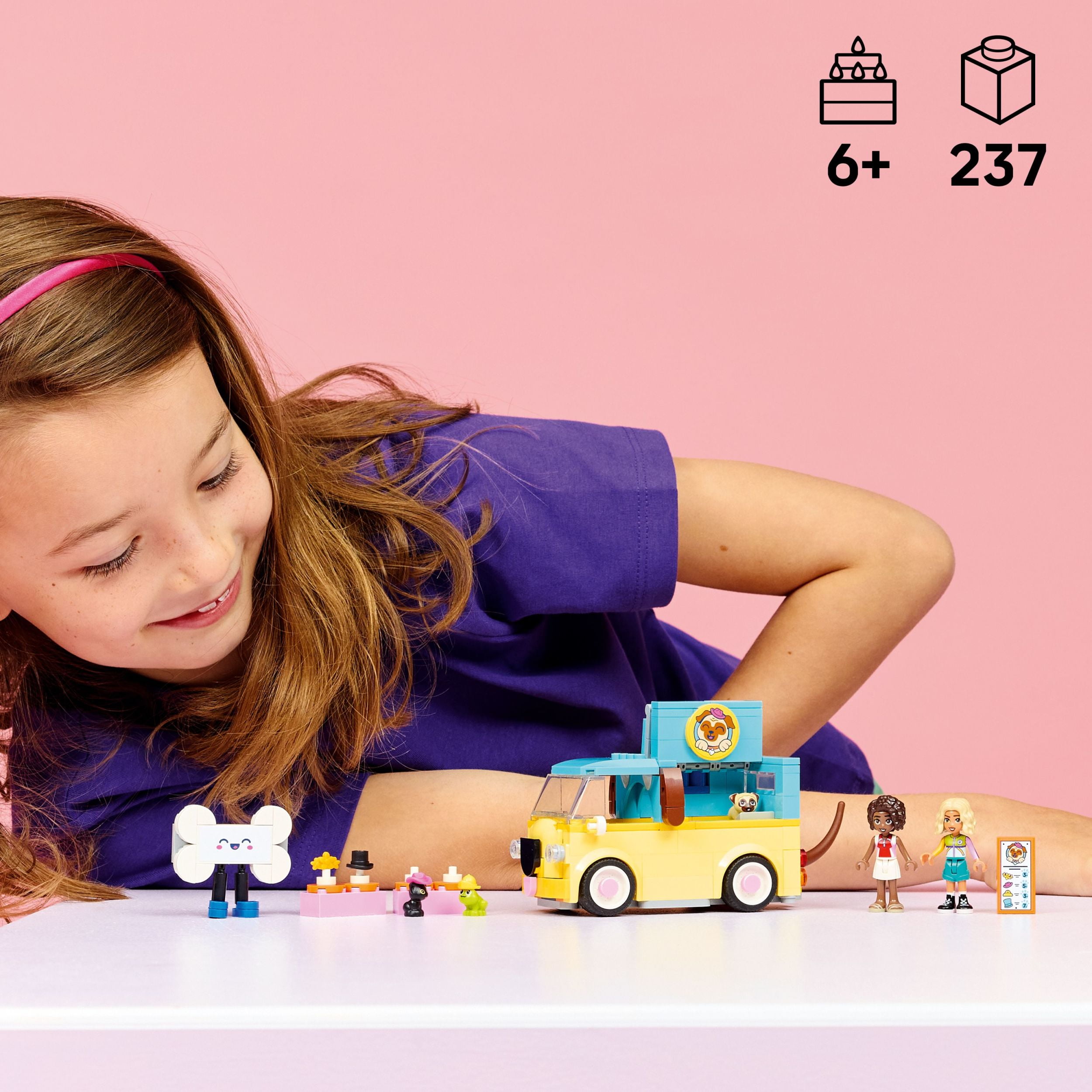 LEGO Friends La Camionnette d’Accessoires pour Animaux – Ensemble de Jeu – 42678