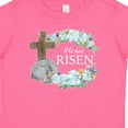thumbnail image 4 of Inktastic Easter He Has Risen with Cross and Flowers Boys or Girls Baby T-Shirt, 4 of 5