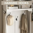 thumbnail image 5 of Vabches Farmhouse Hall Tree with Shoe Storage & Coat Rack for Entryway,White, 5 of 8
