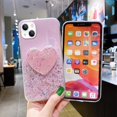 thumbnail image 5 of Compatible with iPhone 14 Bling Heart-Shaped Mirror Case Sparkle Makeup Glitter Luxury Protection Shockproof Cover for Women Girls Who Love Beauty, 5 of 9