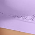 thumbnail image 4 of Fabrcox Womens Sports Bra Seamless Wirefree Bra Yoga High Support Breathable Solid Color Bras Light Purple 40, 4 of 4