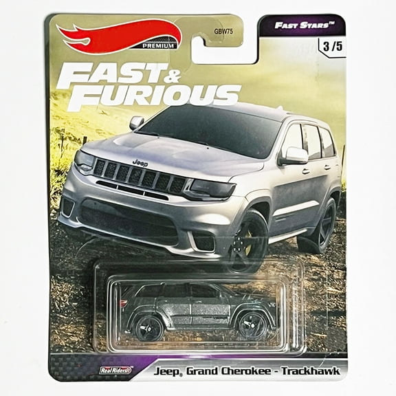 HW Premium Fast & Furious Fast Stars #3 Jeep Grand Cherokee - Trackhawk GBW75