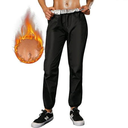 

Nebility Weight Loss Sauna Sweat Pants for Women High Waist Hot Thermo Sweat Workout Fitness Training Exercise Pants Body Shaper(Black 3X-Large)