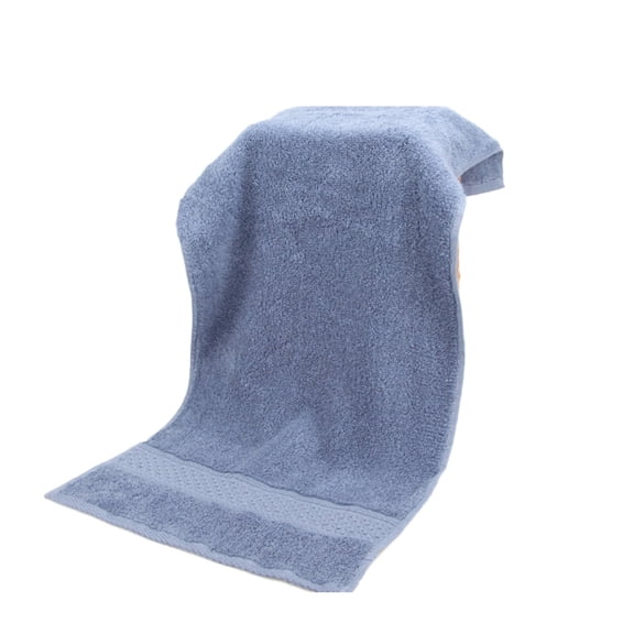 AUQ 2026 New Towels Solid Color Face Towels Absorb Water Quickly Hair Towel Blue Gray for Bathroom Facial Care Gym Home Use Travel