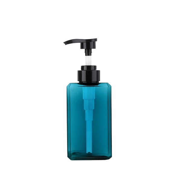 BinKFF Soap Dispenser with Black Plastic Pump, Refillable Liquid Hand Soap Dispenser, Crystal Lotion Bottle for Modern Home Decor, Bathroom, Kitchen Countertop, Hotel