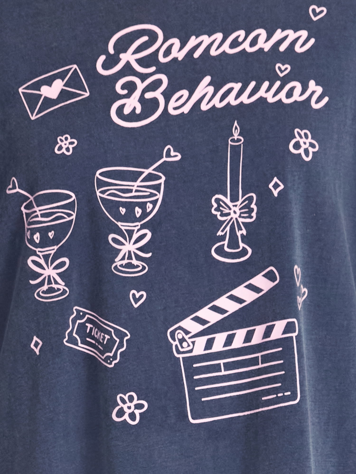 Valentine's Day Women's Romcom Graphic Tee from Way to Celebrate, Sizes S-XXXL