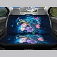 thumbnail image 4 of Renewold Sea Turtle Flower Butterfly Galaxy Car Seat Cover Full Set for Women Men, Front & Rear Car Seats Protector Vehicle Split Bench Covers, Easy to Install, 4 of 7
