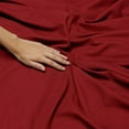 thumbnail image 3 of 1800 Thread Count 4 Piece Deep Pocket Egyptian Comfort Bedroom Bedding Sheet Set King Size Burgundy Red Colour, 3 of 6