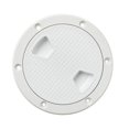 thumbnail image 3 of Couvercle de Trappe d'Accès Marin RV Blanc 4 Pouces Vis Plaque de Pont Extérieure 4 Pouces, 3 of 7