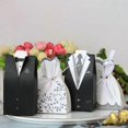 thumbnail image 2 of 20Pcs/Lot Bride+Groom Dresses Wedding Candy Box Gift Bags DIY Wedding Favors, 2 of 4