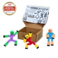 thumbnail image 2 of Figuras de acción Zing StikBot Crazy Faces, paquete de 3 para mayores de 4 años, 2 of 5