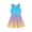 Light Blue, variant on Grblisyd Girls Dresses Size 10-12 Gradient Sleeveless A-line Dress Summer Crew Neck Casual Sundress