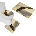 thumbnail image 1 of ABPHQTO Águila Vuelo Cielo Alas Nubes Juego de alfombras de baño de 3 piezas Alfombra de baño Alfombra de contorno y tapa de inodoro, 1 of 2