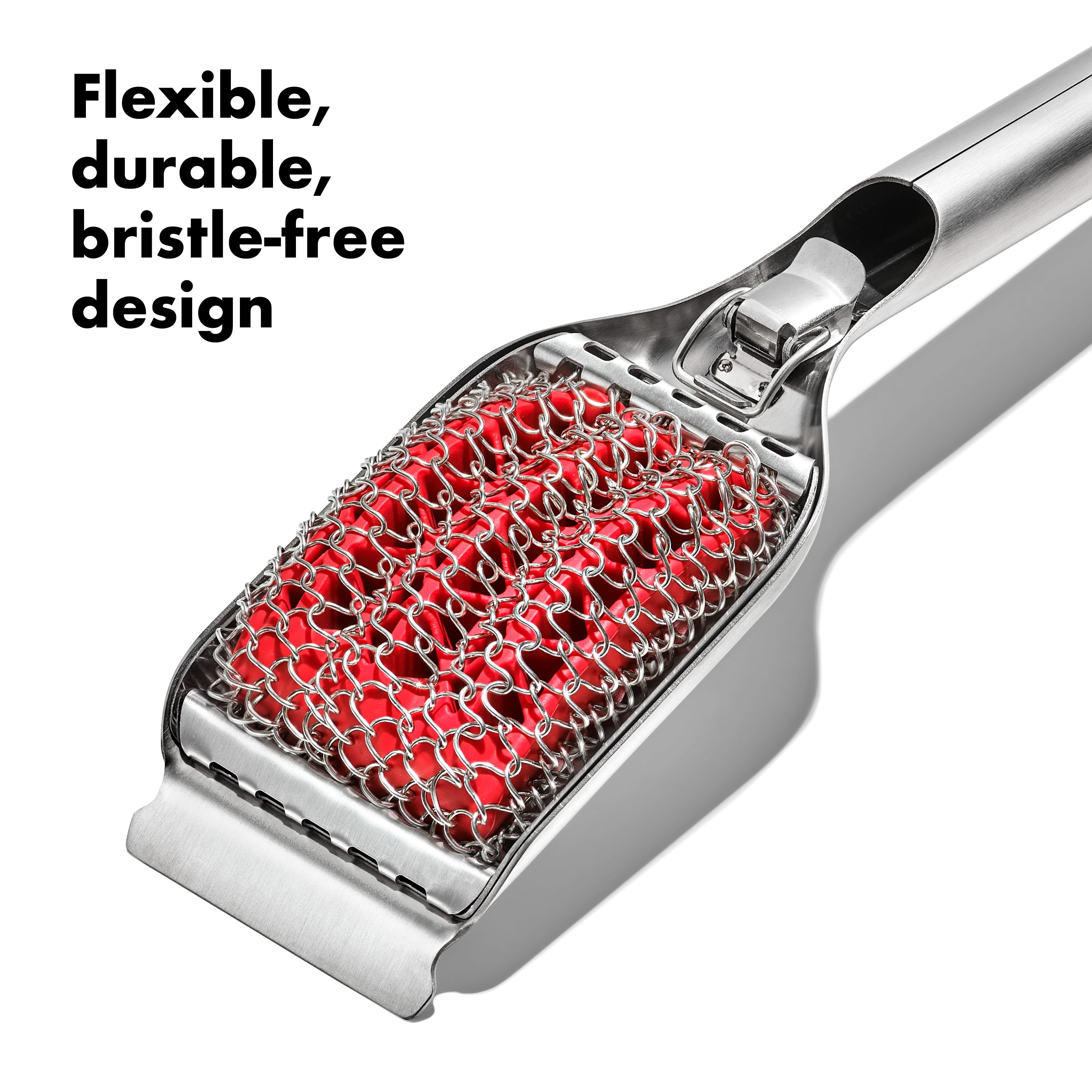OXO Softworks Grilling Coiled Cleaning Stainless Steel Grill Brush with Replaceable Head