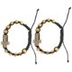 thumbnail image 2 of 2pcs Beads Bracelets Male Rosary Bracelet Men Bracelet Cross Pendant Wrist Jewelry Fashionable Bracelet, 2 of 2