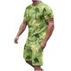thumbnail image 2 of Camisas de verano Kakina CMSX para hombre, liquidación, conjunto de 2 piezas de camiseta informal de manga corta y pantalones cortos deportivos ajustados., 2 of 5