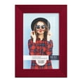 thumbnail image 2 of Bold Burgundy Solid Wood Picture Frame, 4 x 6, 2 of 8