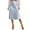 Blue, variant on MIXUE Skirts For Women Summer Solid Color High Waist A Line Elegant Casual Midi Skirt Holiday-Wear,Pink,L