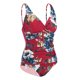 thumbnail image 4 of WILLBEST Trajes de Baño Para Mujer, Traje de Baño Push Up Con Cuello En V y Tirantes Ajustables, Diseño Con Volantes Para Playa, Piscina, Traje de Baño de Verano, 4 of 6