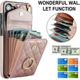 thumbnail image 2 of XIHAMA Crossbody Wallet Case for Compatible Galaxy S25, PU Leather Phone Case with RFID Blocking Card Slots Holder Ring Kickstand Wrist Strap Lanyard Handbag Purse Cover, 2 of 8