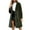 Green, variant on Augper Womens Leopard Print Fleece Coat, Spring and Winter Fashion Fuzzy Jacket Faux Fur Fluffy Cardigan Overcoat