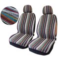 thumbnail image 1 of Funda de asiento de coche para las cuatro estaciones, universal, doble asiento delantero, cojín de asiento de coche, funda protectora antideslizante, funda de asiento completamente cerrada, 4 piezas, 1 of 6