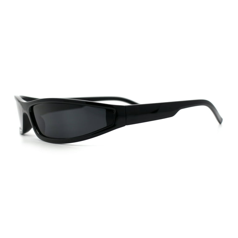 Retro Slit Thin Narrow Rectangle Curved Wrap Sport Plastic