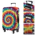thumbnail image 5 of Colorful Rainbow Tie Dye Spiral Pattern Luggage Cover Fashion Suitcase Cover Baggage Covers Fit 25-28 Inch Luggage (Go Travel), 5 of 5