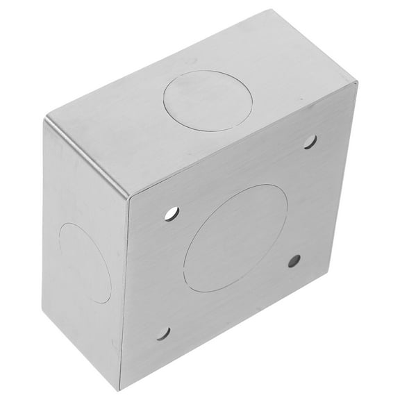 GOOHOCHY Stainless Steel 86 Type Wall Switch Socket Panel Surface Mount Box Fireproof Junction Box For Safe Use Universal Electrical Outlet Box For Various Decor Styles