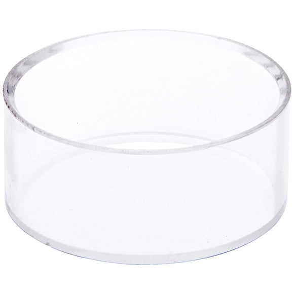 Plymor Clear Acrylic Beveled Egg, Marble, Ball or Sphere Display Holder Stand, 1.25" H x 3" W (6 Pack)