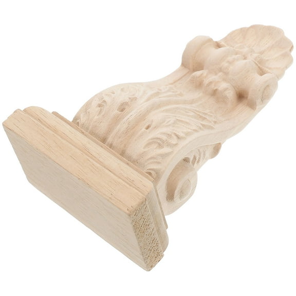 SOPOTUTU Decorative Corbels for Fireplace Mantel Wood Beige 1Pack