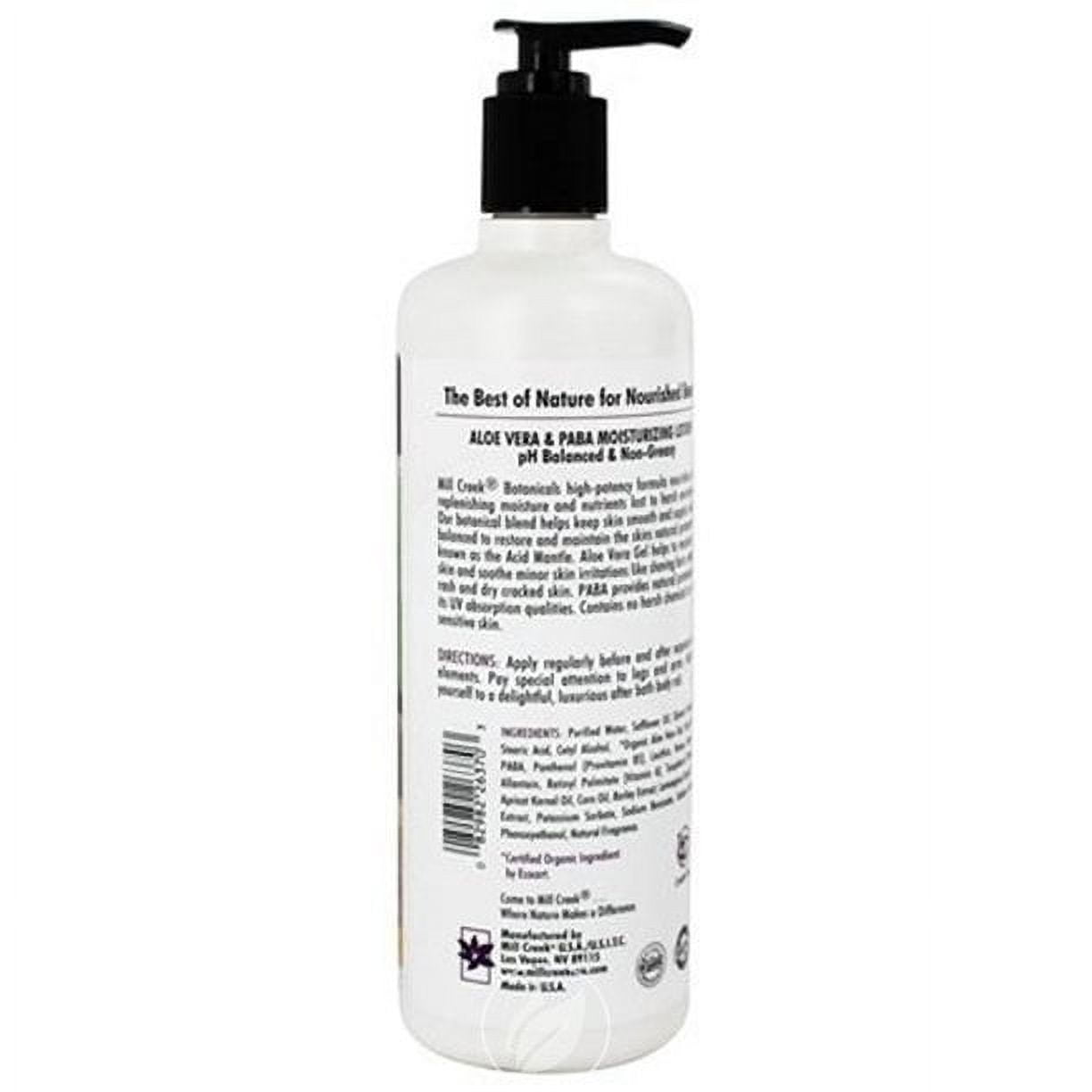 Mill Creek Aloe Vera and PABA Moisturizing Lotion Natural Sunscreen 16 fl Oz