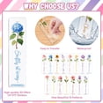 thumbnail image 4 of 30 unidades de marcadores UV DTF con pegatinas de transferencia, diseño de flores simples para mujeres y hombres, resistentes al agua (no se incluyen marcadores en blanco)., 4 of 9