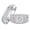 Men's Size 8 & Women's Size 10, variant on Wedding Rings Set for His and Her Promise Couple Rings Silver Plated Engagement Rings Set for Couples Size 8&5