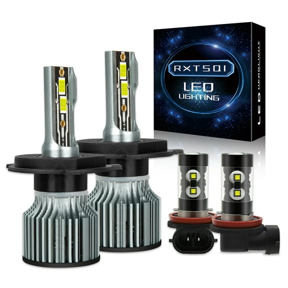 For Honda CR-V 2007-2014 - H4 H11 LED Headlight Bulbs Kit Hi-Lo Beam Fog Light,q8