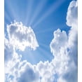 thumbnail image 3 of Ambesonne Nature Duvet Cover Set, Clouds Scenery, 2-Calking, Blue White, 3 of 7