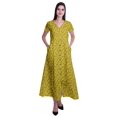 thumbnail image 1 of Moomaya Robe Longue Maxi pour Femmes à Manches Courtes, Robe Formelle/décontractée avec Poches P-TTG, 1 of 6