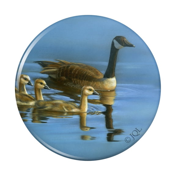 Canada Canadian Geese Family Pinback Button Pin