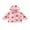 Pink, variant on Toddler Girl Halloween Jacket Pumpkin Ghost/Flower Bat Print Hooded Long Sleeve Coat Zipper Outerwear