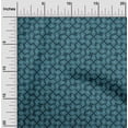 thumbnail image 2 of oneOone Viscose Chiffon Dark Teal Blue Fabric Asian Floral Fabric For Sewing Printed Craft Fabric By The Yard 42 Inch Wide, 2 of 4