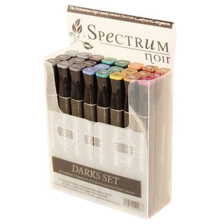 Spectrum Noir Alcohol Markers - Darks - 24 Pack