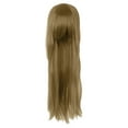thumbnail image 3 of Eandarui Womens Long Straight Cosplay Costume Wig Fashion Party Wig Synthetic Long Black Wigs Blonde One Size, 3 of 6