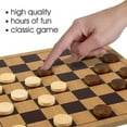 thumbnail image 6 of ArtCreativity Gamie Checkers Classic Wood Brown Board Game Set with 24 Pieces, 6 of 7