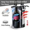 thumbnail image 3 of Tirrinia Insulated Wine Carrier Tote - Travel Padded 2 Bottle Wine/ Champagne Cooler Bag with Handle, Unique Fathers Day Gifts, 3 of 8