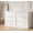 Antique white-6 drawers, variant on Spacious 7 Drawer Walnut Dresser for Bedroom - Wide Wooden Chest - Large Storage Organizer for Living Room, Nursery, Entryway - Rich Walnut Finish
