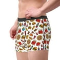 thumbnail image 3 of Bingfone Hot Dog Pizza Men's Underwear - Casual Stretch Boxer Briefs-Large, 3 of 7