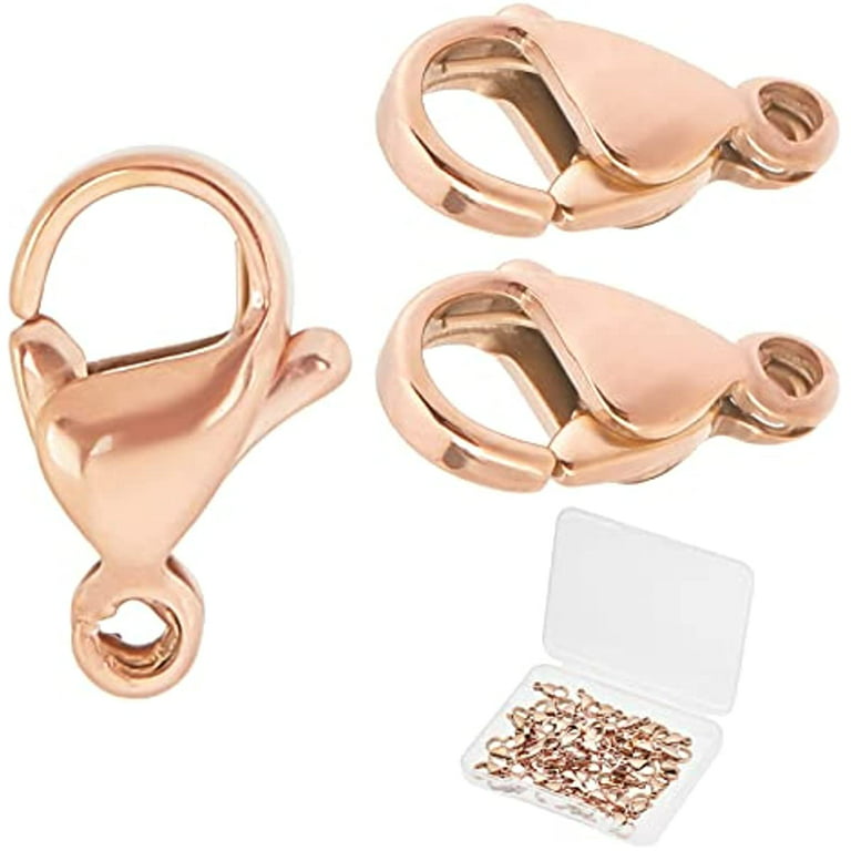 Rose Gold Stainless Lobster Clasps, 11mm, Stainless Steel Jewelry Making  Supplies, Lot Size 5 to 20, 1331 RG 