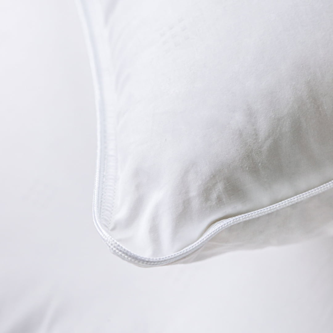 Highland Feather 750 Loft Hungarian White Goose Down Pillow 500TC Pure Cotton Casing, Two Pillows