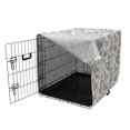 thumbnail image 3 of Vintage Botany Dog Crate Cover, Detailed Sketch of Sakura Cherry Blossom Leaves on Branches, Easy to Use Pet Kennel Cover Small Dogs Puppies Kittens, 7 Sizes, Champagne Charcoal Grey, by Ambesonne, 3 of 6