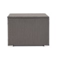thumbnail image 2 of Grey Rattan Patio Storage | Hold Lightweight Blankets, Act as On - the - spot Table, 2 of 6